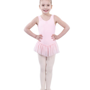 Pink leotard for 2-4 year olds with skirt